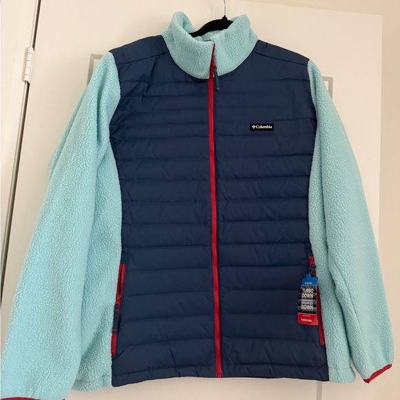 Columbia Navy and Light Blue TurboDown Jacket- BRAND NEW WITH TAGS!!! - Picture 2 of 7